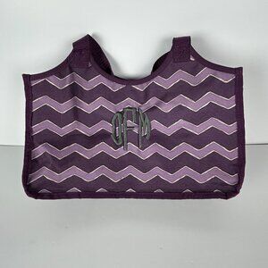 ThirtyOne Organizing Utility Keep it Tote Shoulder Bag Purple Chevron Caddy‎